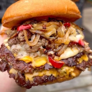 Big Mikes Cheese Steak Smasher